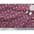 thumbnail image 2 of Soimoi Pink Cotton Poplin Fabric Rose & Floral Printed Fabric 1 Yard 42 Inch Wide, 2 of 3