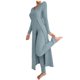 thumbnail image 2 of Pincandy Women's Solid Color Pajama Set - Crew Neck Long Sleeve Top & Pants, Casual & Comfortable for Homewear, 2 of 5