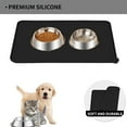 thumbnail image 6 of Silicone Waterproof Dog Cat Pet Food Mats Tray - Non Slip Pet Dog Cat Bowl Mats Placemat - FDA Grade Dog Pet Cat Feeding Mat, 6 of 7