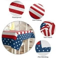 thumbnail image 2 of Rectangle Patriotic Tablecloth 60x102inch Happy Independence Day Vinyl Table Covers Waterproof Oilcloth Table Decor Fourth of July Farmhouse Tablecloths for Holiday Parade Celebrations Wedding Party, 2 of 6