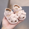 thumbnail image 6 of Shachafan Summer Baby Sandals For Toddlers Breathable Soft Sole With Bow Embroidered Design And Grip Toddler Boys Sandals Size 4, 6 of 9