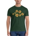 thumbnail image 3 of Pretty Sunflowers Men'S Basic Short Sleeve T-Shirt Dark Green 5x-Large, 3 of 5