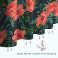 thumbnail image 6 of Pioneer Flower Floral Print Pattern Shower Curtain 72"x72" ,Bathroom Decorative Shower Curtains Set with 12 Hooks,Modern Waterproof Washable Shower Curtain, 6 of 6