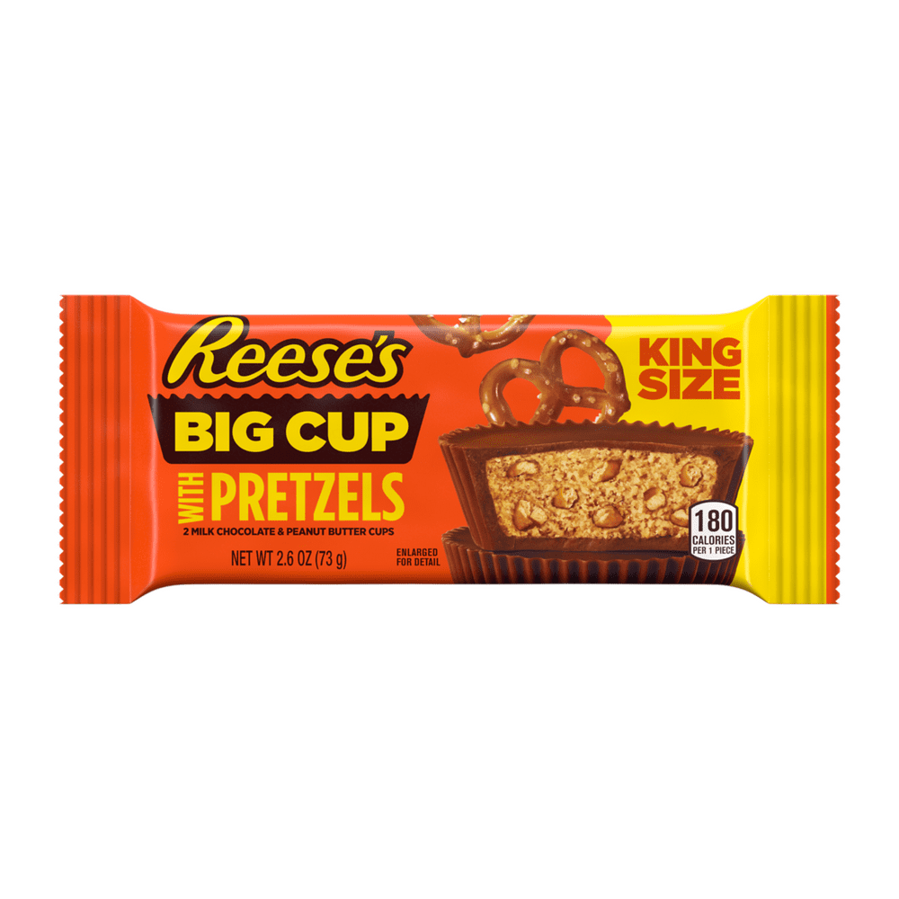 Reese's, Big Cup with Pretzels 2 Milk Chocolate & Peanut Butter King