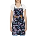 thumbnail image 3 of Disketp Love Butterflies Kitchen Apron with adjustable Aprons for Women with Pockets Cooking Powder Pink Apron, 3 of 7