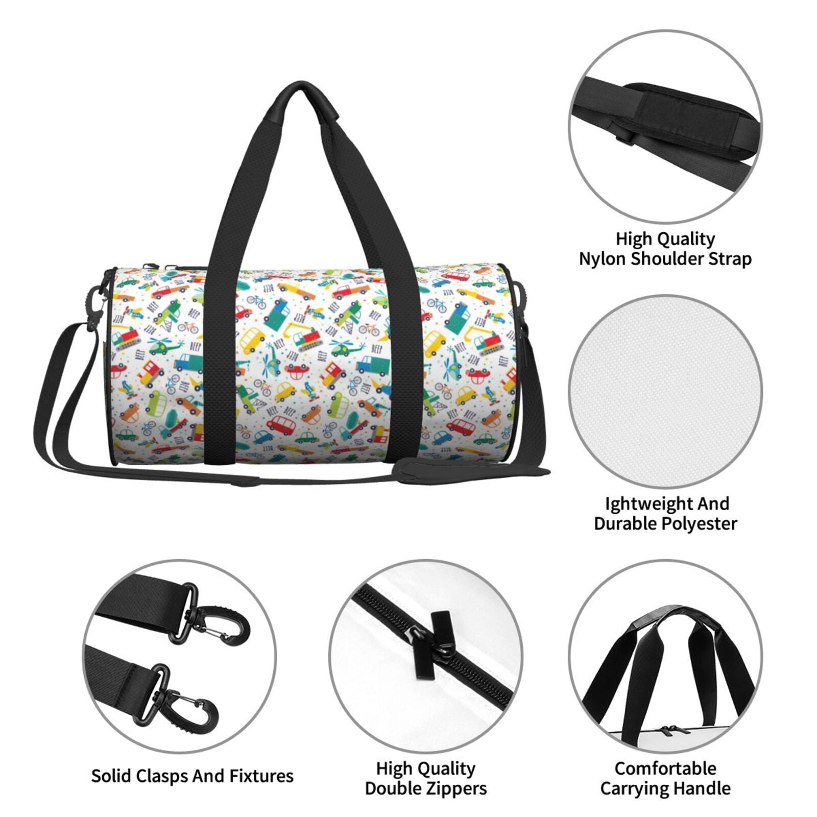 Vsdgher Transport1 45L Foldable Duffel Bag, Sports Gym Bag,Overnight Bag, Portable Weekender Bag for Airplanes