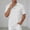White, variant on Adult Mens Polo T Shirts Short Sleeve Button Tee Shirt Basic White TShirt Men