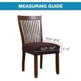 thumbnail image 3 of 2 Piezas Fundas De Asiento De Silla De Comedor Fundas De Asiento De Silla De Licra Elástica Fundas De Cojín De Asiento De Silla para Comedor Sillas De Cocina Silla Lavable Extraíble S, 3 of 5