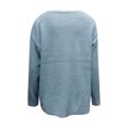 thumbnail image 6 of Fesfesfes Women Sweaters Solid Color Long Sleeve Pullove O-Neck Shirt Sweater Tops Plus Size Clearance $10, 6 of 6