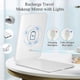 thumbnail image 2 of Rechargeable Travel Makeup Vanity Mirror, 3 Color Lighting, Dimmable Touch Screen, Tabletop LED Cosmetic Mirror with Lights, 2 of 5