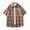 Orange 02002, variant on Mens Button Down Shirts Summer Oversized Plaid Shirt Casual Breathable T-Shirts Big & Tall Short Sleeve Tops Relaxed Fit Lightweight Vacation Beach Tee Shirts