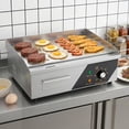 thumbnail image 4 of Ktaxon 18" Electric Griddle, 1500W Stainless Steel Countertop Flat Top Grill, 4 of 7