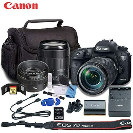 Canon Eos 7d Mark Ii Dslr Camera W 18 135mm F 3 5 5 6 Is Usm Lens
