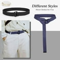 thumbnail image 2 of Men Canvas Belt Web Fabric Casual Belt with Black Double D-ring 1 1/2" Wide Set of 2, 2 of 6