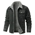 thumbnail image 1 of Qertyioot Tops for Men Fall Winter Casual Long Sleeve Button Fashion Jacket, 1 of 8