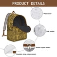 thumbnail image 3 of Artistic Tiger Pattern Backpack – Bengal Stripes Jungle Bookbag for Lovers of Wildlife, Travel, and Adventure, 3 of 5