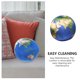 thumbnail image 5 of Almohada de bola de peluche cómoda almohada rellena simulación planeta tierra patrón almohada decorativa, 5 of 6