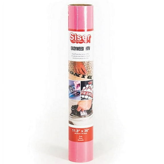 Siser EasyWeed Pink Heat Transfer Vinyl, 11.8 x 36 inches