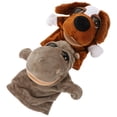 thumbnail image 4 of 2pcs Plush Animal Hand Puppet Interactive Storytelling Hand Toy Stuffed Animal Puppet Toy, 4 of 8