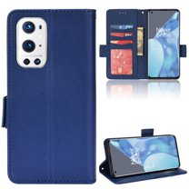 Designed for OnePlus 9 Pro Case, Luxury PU Leather Wallet Phone Case with Card Holder Flip Kickstand Drop Protection Phone Case Cover for OnePlus 9 Pro 6.7 inch - Darkblue