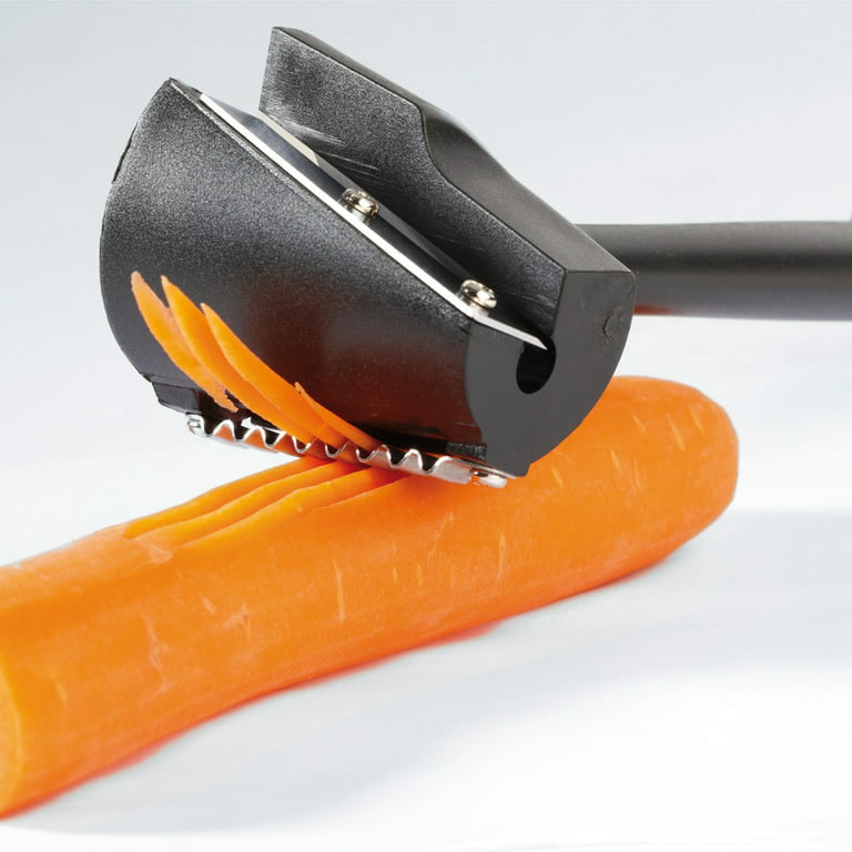 Easy Carrot Curler Multi-functional Vegetable Sharpener and Peeler Carrot  Flower Maker (Black)