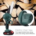 thumbnail image 3 of TFixol 6-Inch Compact Cordless Lithium Electric Chainsaw for Home and Outdoor Use, Portable Handheld Chainsaw with Charger, Ideal for Tree Cutting and Woodworking, Lightweight and Durable Design., 3 of 5