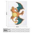 thumbnail image 3 of Pokemon Charizard Throw Blanket Cute Flannel for Boys Girls Men Women, 3 of 7