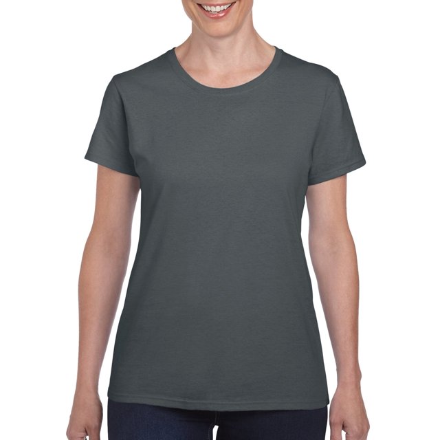 Gildan Ladies Heavy Cotton T-Shirt, L, Charcoal
