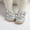 Silver, variant on Infant Anti Slip Shoes Breathable Flat Soft Sole Outdoor Summer First Walker for Baby Girl 6-12 Months