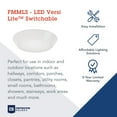 thumbnail image 4 of Lithonia Lighting LED Flush Mount,7-1/4" L,7-1/4" W,12 W FMMLS 7 SWW2 M6, 4 of 4