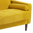 thumbnail image 5 of UIXE 62'' Loveseat Sofa for Living Room Indoor 2-seater Sofa Small Couch for Bedroom Office, Yellow, 5 of 5