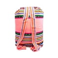 thumbnail image 2 of Large Multicolored Peruvian Tribal Print Pattern Lightweight Drawstring Tassel Backpack Handmade Beach Bag Boho Accessories, 2 of 2