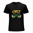 thumbnail image 1 of Chest And Nuts Couples Christmas T-Shirt Funny Christmas Shirt Tees Unisex Funny Pictogram SHort Sleeve, 1 of 5