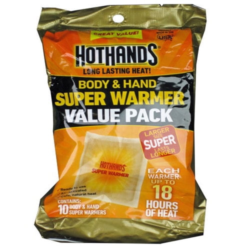HotHands Body and Hand Super Warmer Bag of 10 Pieces 