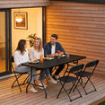 thumbnail image 3 of WASUHE Folding Table 6 Foot, Heavy Duty Portable Tables with Built in Handle & Steel Legs, Perfect for Camping, Party, Indoor & Outdoor, Black, 3 of 11
