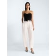 thumbnail image 2 of Devil Wears Prada Scoop Collection Women’s and Women's Plus High Rise Pleated Trousers, 30" Inseam, Sizes 0-26W, 2 of 5