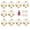 10 Pcs, variant on HDJNal Crystal Glass Golden Brass Cabinet Knobs, Clear Furniture Handles, Drawer Pulls Knobs
