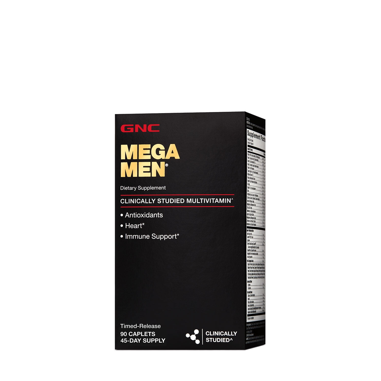 GNC Mega Men Multivitamin for Men, 90 Count, Antioxidants, Heart Health