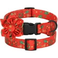 thumbnail image 3 of Pet Artist Christmas Dog Collar with Removable Bow, Adjustable for Small Medium Large Dogs, Holiday Party Festive Pet Gear, 3 of 12