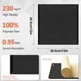 thumbnail image 4 of Pack of 12 Square Soundproof Wall Panels Acoustics Tiles Polyester Fiber Texture Sound Absorbing Panels for Studios, 4 of 9
