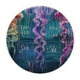 thumbnail image 4 of Orinice Jellyfish Marine Life Round Table Cover Stain Resistant Washable Indoor Outdoor Tablecloth Kitchen Dining Wedding Parties 100% Polyester Fiber 54-58, 4 of 8