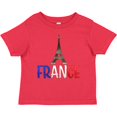 thumbnail image 3 of Inktastic France Eiffel Tower Flag in Text Boys or Girls Baby T-Shirt, 3 of 5
