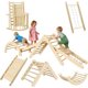 thumbnail image 1 of Qinaqin Plegable 8 en 1Triangle Climbing Set Indoor Playground Jungle Gyms para Toddlers 1-3 Baby Climber Kids Christmas Gift, 1 of 7