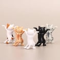 thumbnail image 1 of RV 5 encantadores regalos de muñecas de gato, se puede presentar cualquier cosa, lindo escritorio de oficina de gatito, gatito divertido de 5,3 cm brillar Electrónica, 1 of 5