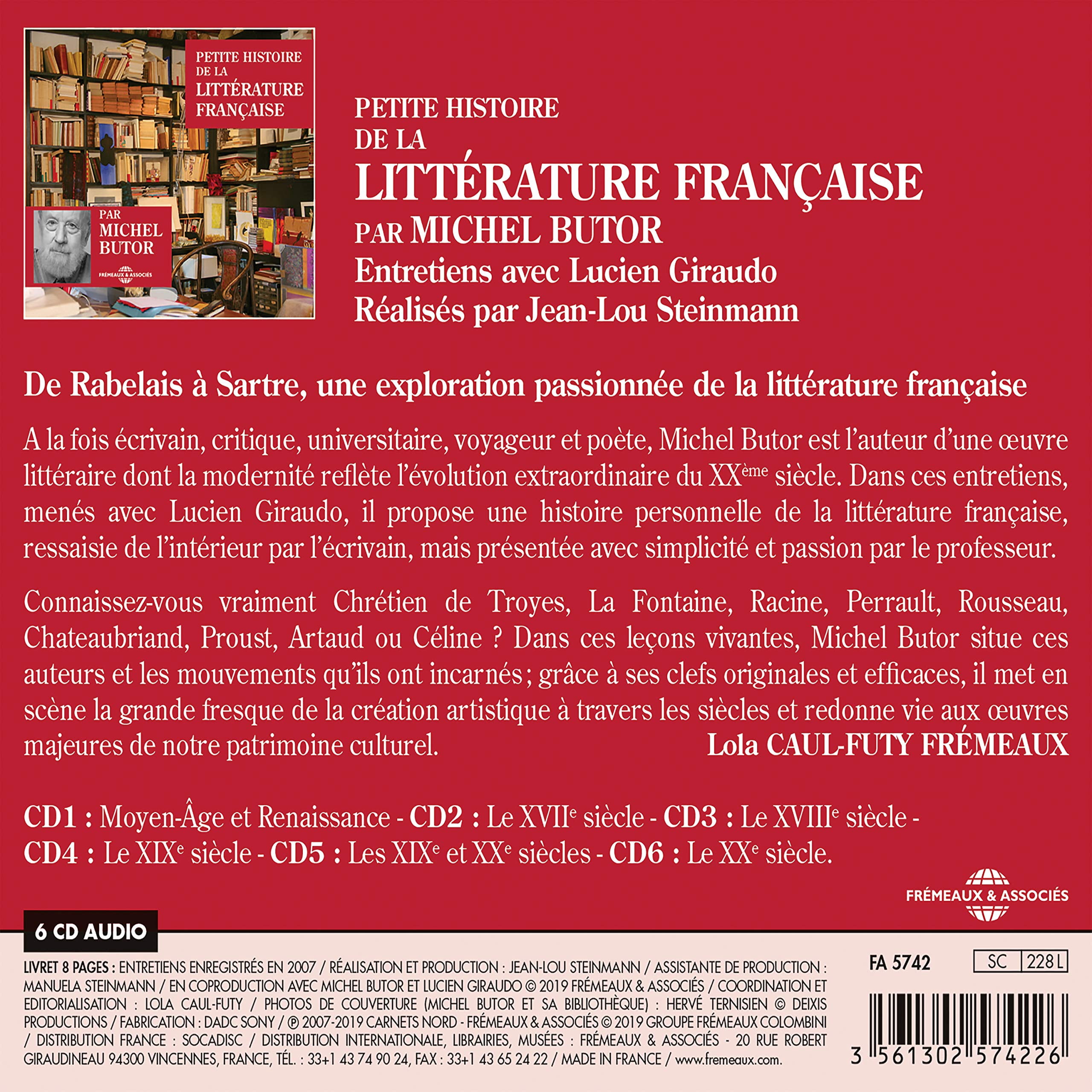 Michel Butor - Petite Histoire - Music & Performance - CD