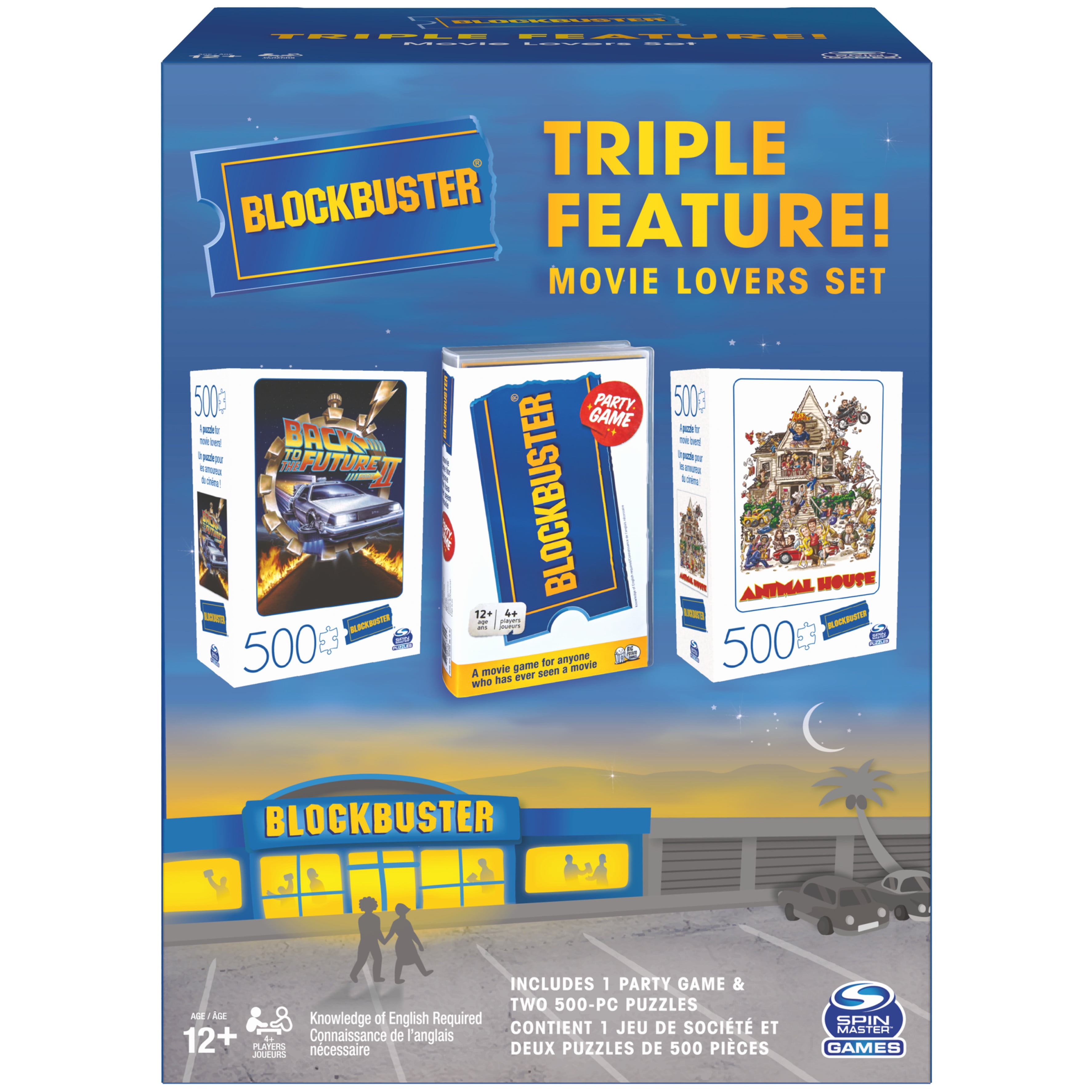 Blockbuster, 500-piece blockbuster puzzles u0026 party game bundle for families  - walmart.com