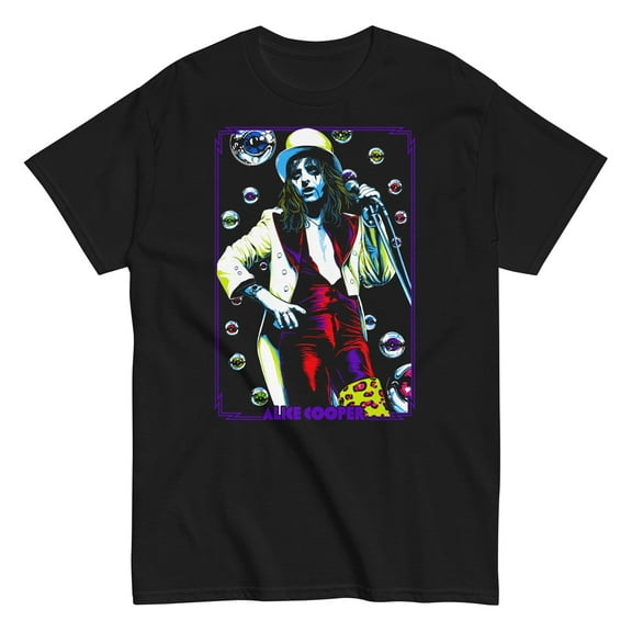 Alice Cooper - Bubbles Unisex T-Shirt - Black - Small