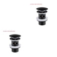 thumbnail image 4 of Advancent RecabLeght Pop-Up BASIN SINK Filter Drain Device Hair Catcher Sink Colador BAÑO COCINA ACCESSORI Bath Waste Stopper la aleación tiene desbordamiento 2piezas Advancent  CBP065966, 4 of 6
