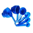 thumbnail image 4 of de cucharas medidoras de plástico azul de 6 piezas, cuchara líqui y seca, cucharas medidoras de cocina para hornear, cocinar para alimentos perfecl Cuchara medidora y taza, 4 of 8