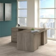 thumbnail image 2 of Pemberly Row 72W L Shaped Desk with Drawers in Modern Hickory - Engineered Wood, 2 of 7